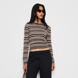 Reformation Lian Cashmere Crew Sweater